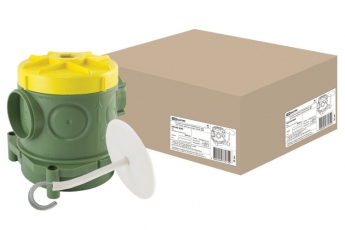 Коробка установочная СП 82х80х90,5мм, крюк для люстры, гайка, для заливки в бетон | SQ1402-9002 | TDM