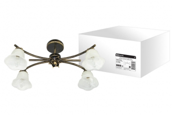 Люстра НСБ-26-01-4х40 «Вега» черный с золотом 4х40Вт E14 | SQ0370-0024 | TDM