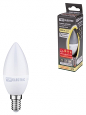 Лампа светодиодная С37-6 Вт-230 В-3000 К–E14 