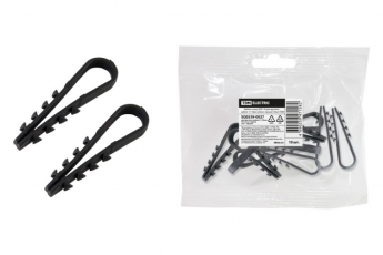 Дюбель-хомут ДХК-18 для круглого кабеля 11-18мм нейлон черный (10шт) | SQ0539-0027 | TDM