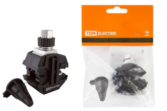 Зажим герметичный для ответвления от неизолированного проводника ЗГОНП 16-120/16-35 (N640) рознич. упак. | SQ0412-1009 | TDM