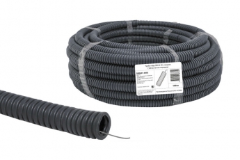 Труба гибкая гофрированная ПВХ 20мм с протяжкой лёгкая народная (100м) | SQ0401-0302 | TDM