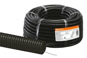 Труба гибкая гофрированная ПНД 63мм с протяжкой легкая (15 м) | SQ0413-0007 | TDM