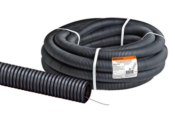 Труба гибкая гофрированная FRHF 32мм с протяжкой легкая (50 м) | SQ0413-1032 | TDM