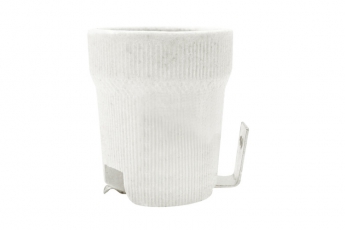 Патрон керамический E27 с держателем, Народный | SQ0335-0038 | TDM