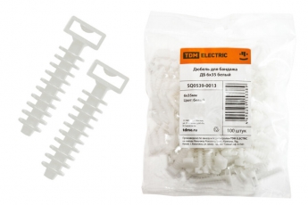 Дюбель для бандажа ДБ 6х35 белый (100шт)  | SQ0539-0013 | TDM