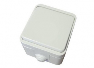 Выключатель 1-кл. ОУ IP44 10А белый 