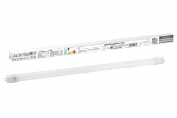 Лампа светодиодная НЛ-Т8-20 Вт-230 В-4000 К–G13, 1200 мм, матовая, стекло, непов. Народная | SQ0340-1503 | TDM