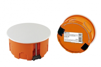 Коробка распределительная с/у 80х40мм, крышка, пл. лапки, IP20, инд. штрихкод, | SQ1403-1925 | TDM