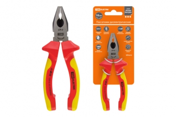 Пассатижи диэлектрические, 160 мм, 1000 В, CR-V, «ЭкспертЭлектрик» | SQ1010-0102 | TDM