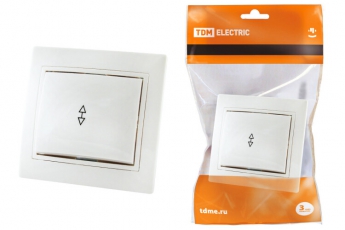 Выключатель на 2 направления 1 кл. 10А белый 