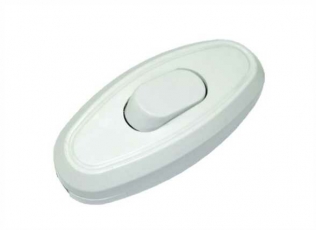 Выключатель на шнур 6А 250В белый  | SQ1806-0021 | TDM