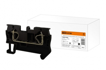 Зажим клеммный безвинтовой (ЗКБ) 1,5 мм2 17,5А черный | SQ0822-0090 | TDM