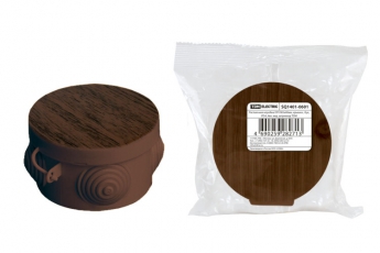 Коробка распределительная о/п D65х40мм, крышка , бук, IP54, 4вх. инд. штрихкод | SQ1401-0601 | TDM