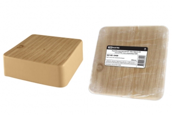 Коробка распределительная КР 100х100х44 о/п сосна IP40, инд. штрихкод | SQ1401-0409 | TDM