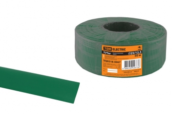 Термоусаживаемая трубка ТУТнг 25/12,5 зеленая (50 м/ролл)  | SQ0518-0067 | TDM