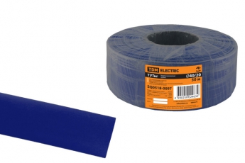 Термоусаживаемая трубка ТУТнг 40/20 синяя (50 м/ролл)  | SQ0518-0097 | TDM