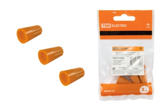 Соединительный изолирующий зажим СИЗ-3 5,5 мм2 оранжевый (5 шт) | SQ0519-0028 | TDM