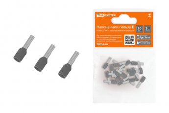 Наконечник-гильза Е4009 4мм2 с изолированным фланцем (20шт) | SQ0568-0042 | TDM