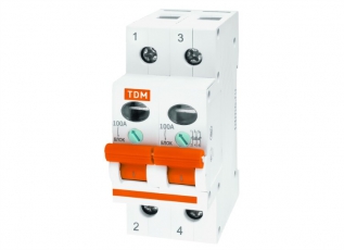 Выключатель нагрузки модульный (мини-рубильник) ВН-32 2P 63A | SQ0211-0017 | TDM