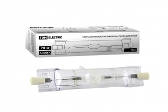 Лампа металлогалогенная МГЛ  70Вт RX7s 6000К | SQ0325-0012 | TDM