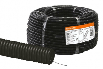 Труба гибкая гофрированная ПНД 25мм с протяжкой легкая (75 м) | SQ0413-0003 | TDM