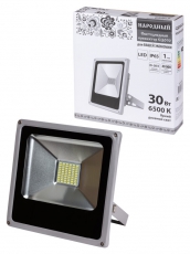Прожектор светодиодный СДО 30-2-Н 30Вт 6500К IP65 серый | SQ0336-0207 | TDM