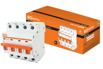 Выключатель автоматический четырехполюсный ВА47-29 32А D 4,5кА | SQ0206-0192 | TDM