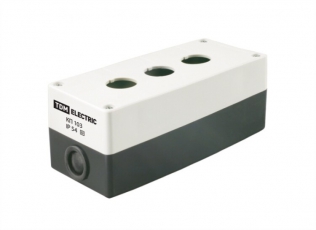 Корпус КП103 для кнопок 3места белый  | SQ0705-0003 | TDM