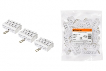 Клемма пружинная соединительная КСПз5-3L+N+PE, 16 A, с заземлением под винт | SQ0510-0116 | TDM