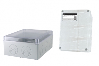 Коробка распределительная о/п 240х195х90мм, пр. крышка, IP55, мон. плата, каб. ввод. d28-3шт., d37-2шт., | SQ1401-1346 | TDM