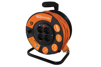 Удлинитель силовой УКз16-004 (4 места/50м ПВС 3х1,0) | SQ1301-0533 | TDM