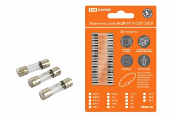 Плавкая вставка ВПБ6-4 0,4А 250В упак (10 шт.) | SQ0738-0004 | TDM