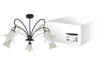 Люстра НСБ 16-01 Лира 5х40Вт ЛН Е14 черный с золотом | SQ0370-0019 | TDM