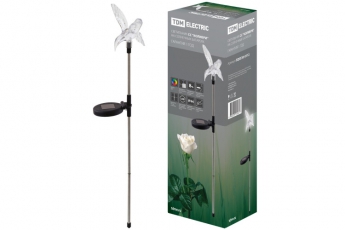 Светильник светодиодный садово-парковый СС Колибри, меняет цвет, солнечная батарея, сталь | SQ0330-0112 | TDM