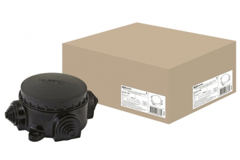 Коробка распределительная электромонтажная КЭМ 1-10-3М о/п D72 мм IP44, 3-х рожк. (карболит) | SQ1401-1001 | TDM