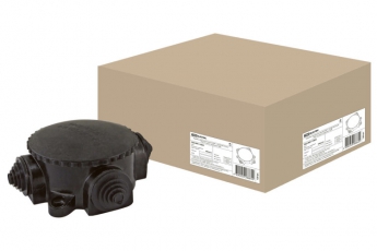 Коробка распределительная электромонтажная КЭМ 1-10-4М о/п D72 мм IP44, 4-х рожк. (карболит) | SQ1401-1003 | TDM