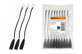 Коннектор для соединения светодиодной ленты шириной 8мм с драйвером (с разъемом) | SQ0331-0043 | TDM