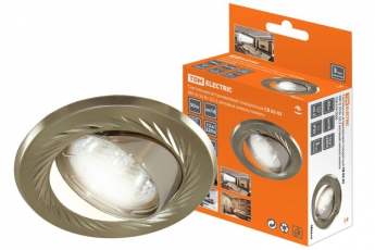 Светильник точечный встраиваемый под лампу поворотный СВ 02-02 MR16 50Вт G5.3 матовый никель/никель | SQ0359-0006 | TDM