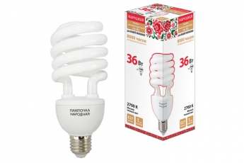 Лампа энергосберегающая КЛЛ 36Вт Е27 827 cпираль НЛ-HS | SQ0347-0031 | TDM