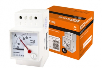 Амперметр А45Д 100/5А-1,5 (din-рейка) | SQ1102-0301 | TDM