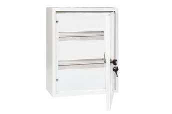 Щит распределительный навесной ЩРН-24+ с полунадрезным окном на задней стенке (350х300х120) IP31 Народный | SQ0905-0721 | TDM