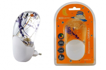 Ночник Зима 1Вт светодиодный с датчиком света | SQ0357-0004 | TDM