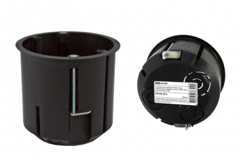 Коробка установочная СП D73х73мм, углубленная, саморезы, метал. лапки, IP20, инд. штрихкод, | SQ1403-0910 | TDM