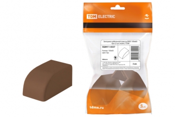 Заглушка кабельной трассы КМЗ 100x60 бук (2 шт./комп.) | SQ0411-0337 | TDM