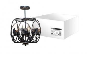 Люстра НСБ-05-01-4х40 «Киото» черный с золотом 4х40Вт E14 | SQ0370-0023 | TDM