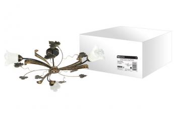 Люстра НСБ-02-01-3х40 «Модена» черный с золотом 3х40Вт E14 | SQ0370-0021 | TDM