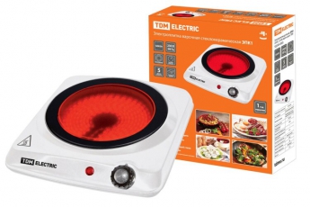 Электроплитка одноконф. ЭПК1 230 В, 1,2 кВт, керам. Диск | SQ2504-0005 | TDM