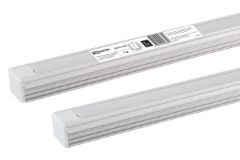 Алюминиевый профиль накладной 1612 (1 м), матовый рассеиватель, 2 заглушки, 2 крепежа | SQ0331-0485 | TDM