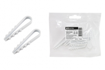 Дюбель-хомут ДХК-18 для круглого кабеля 11-18мм нейлон белый (10шт) | SQ0539-0026 | TDM